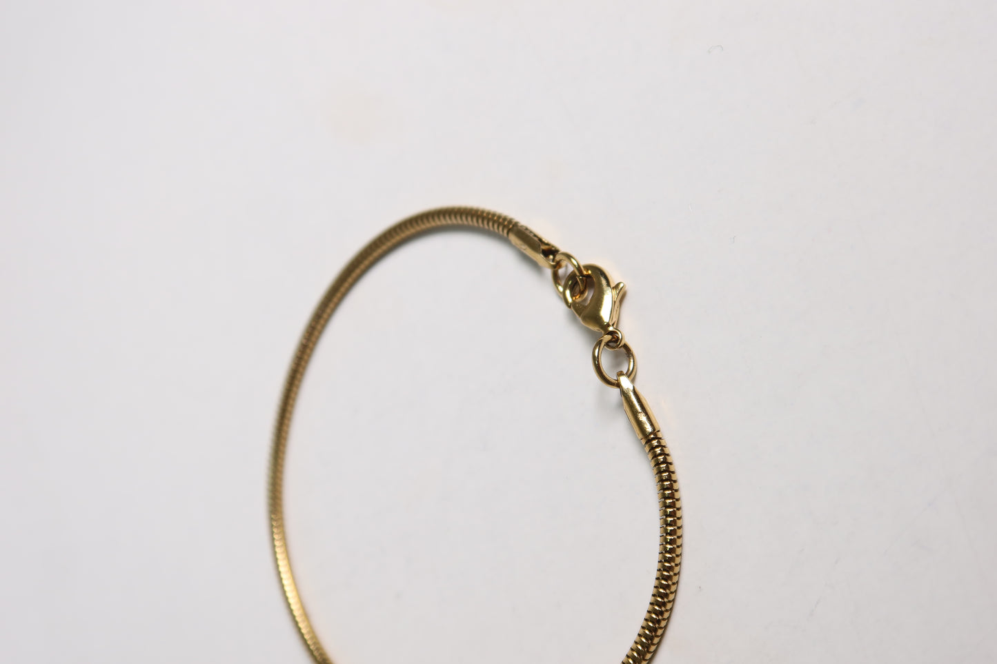 Pulseira Snake de Aço Inoxidável Dourado