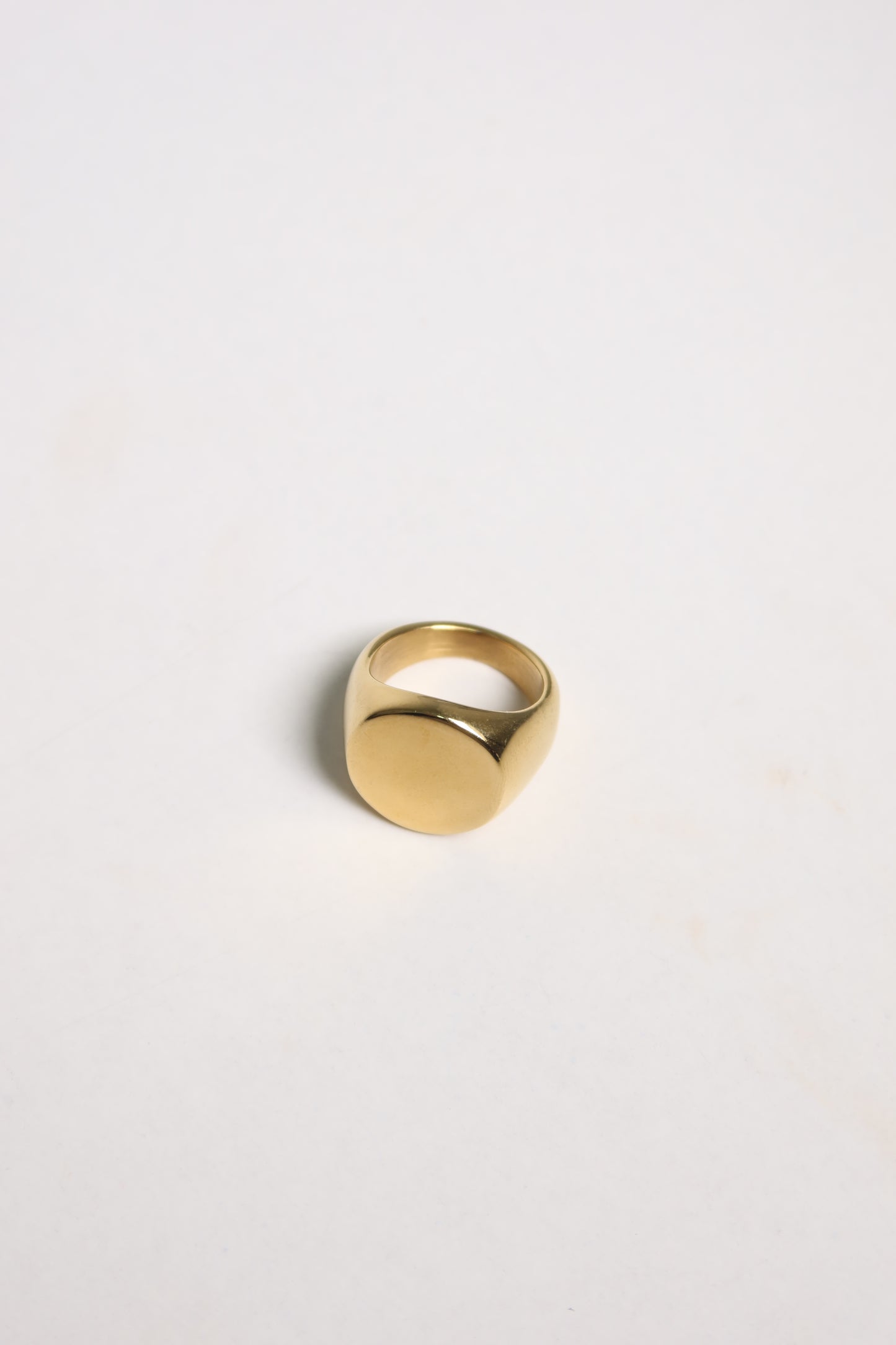 Anel Signet Dourado
