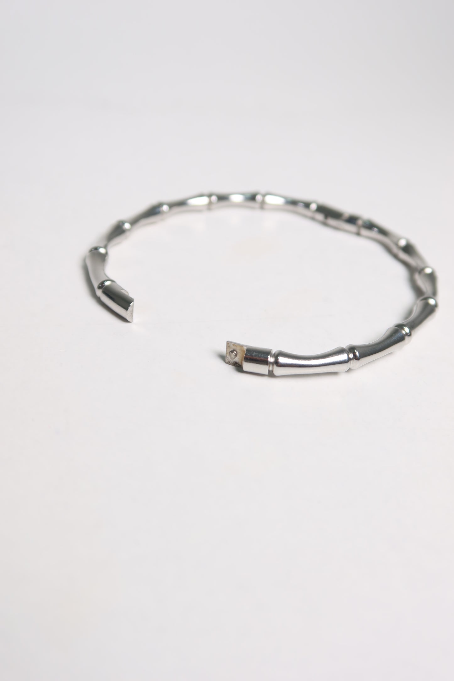 Bracelete Bamboo de Aço Inoxidável