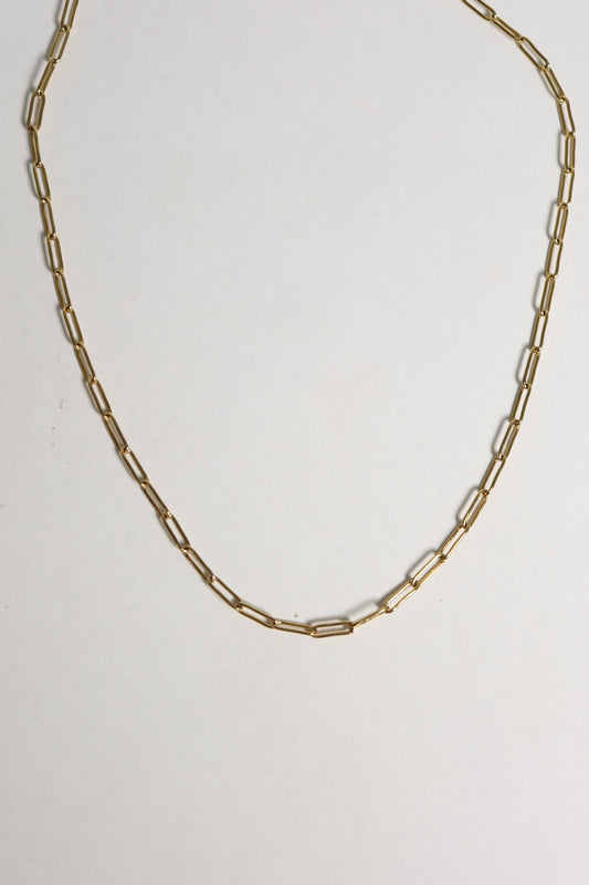 Colar Locked de Aço Inoxidável Dourado