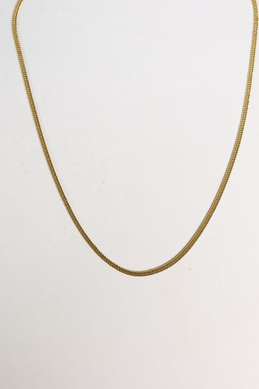 Colar Street de Aço Inoxidável Dourado