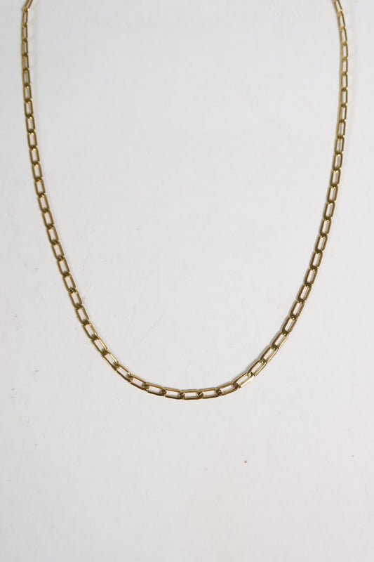 Colar Loop de Aço inoxidável Dourado