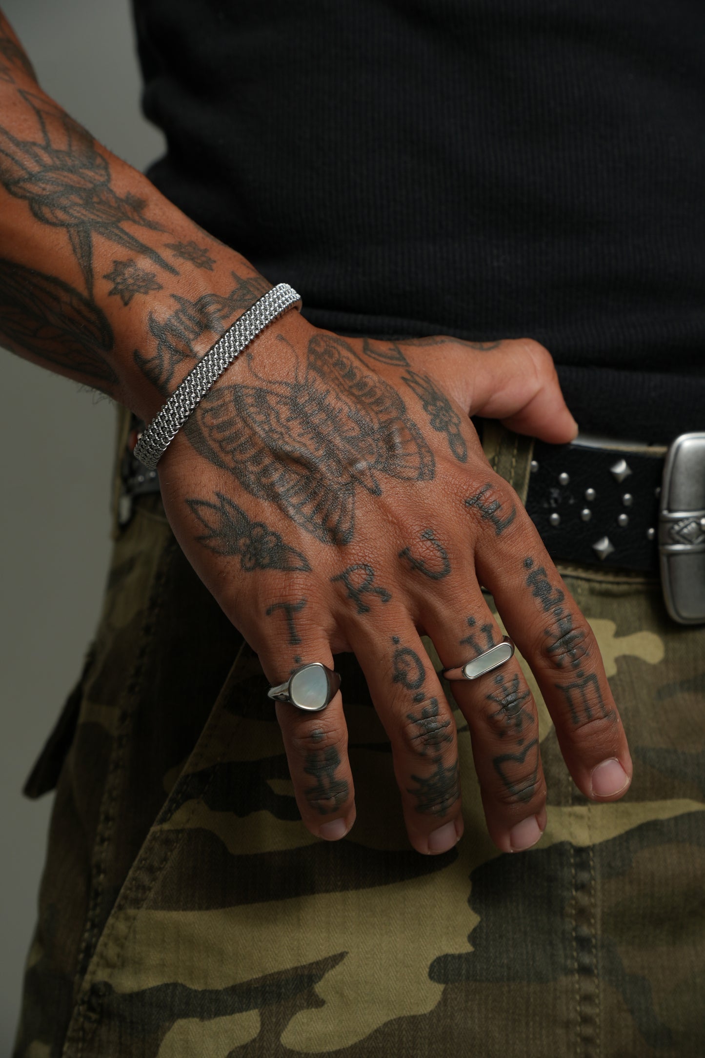 Anel trigono de Aço Inoxidável