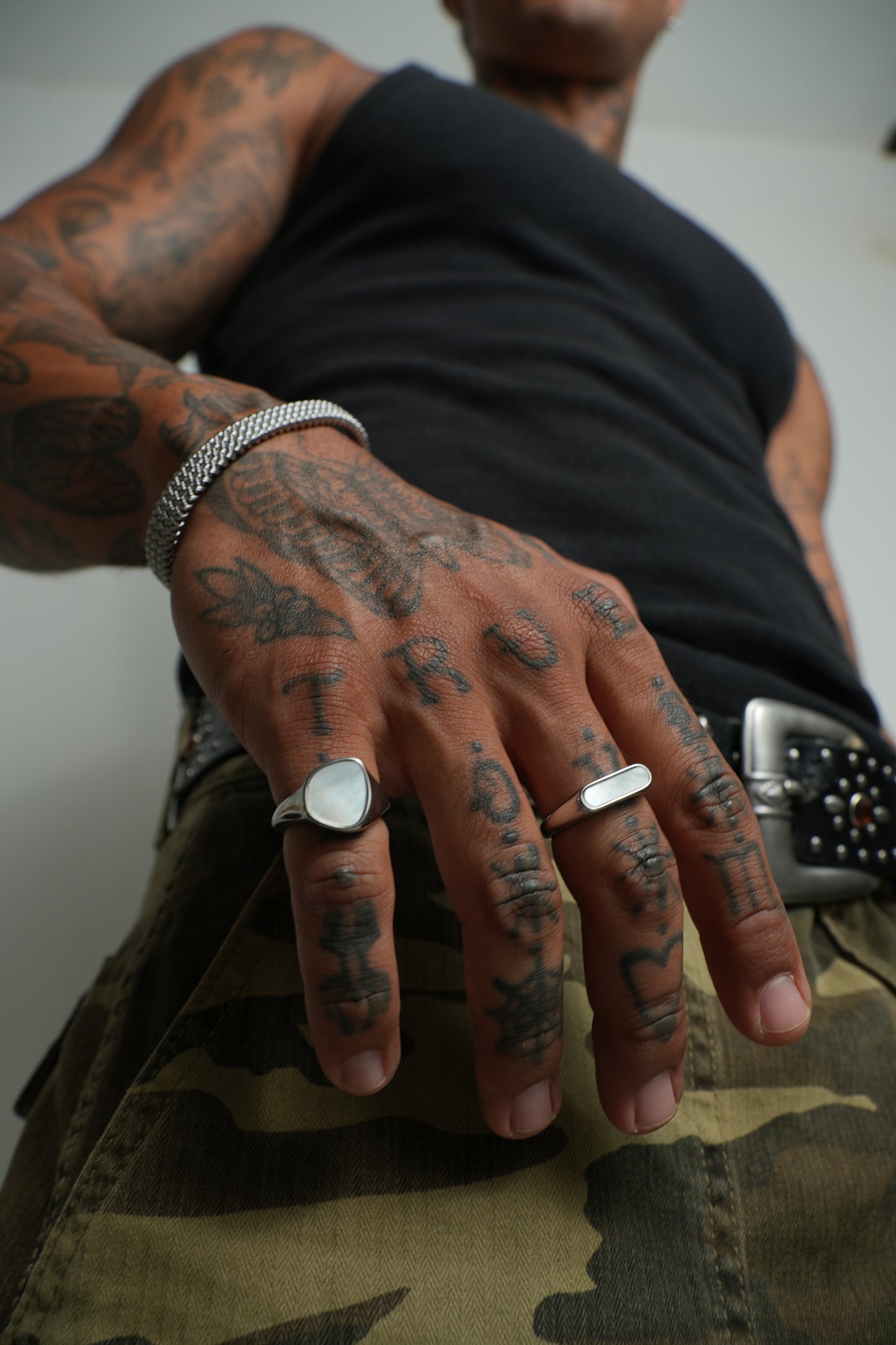 Anel trigono de Aço Inoxidável