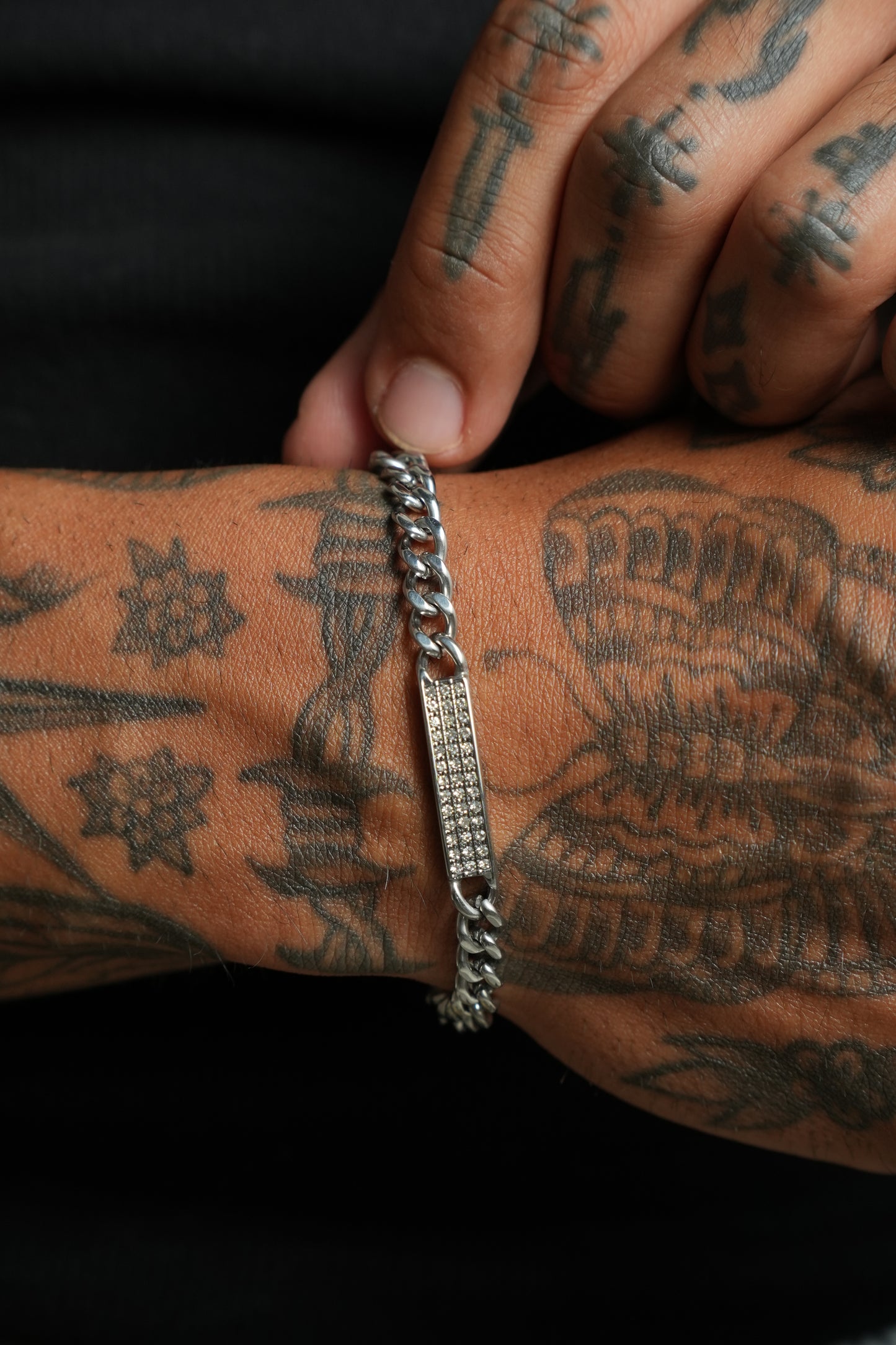 Pulseira Iced de Aço Inoxidável