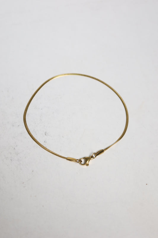 Pulseira Fine de Aço Inoxidável Dourado