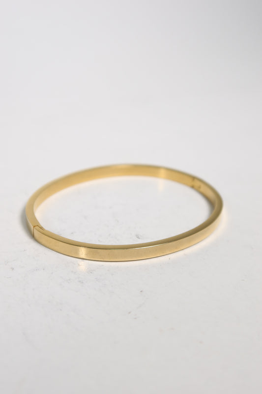 Bracelete Slim de Aço Inoxidável Dourado
