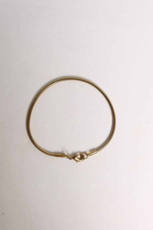 Pulseira Snake de Aço Inoxidável Dourado