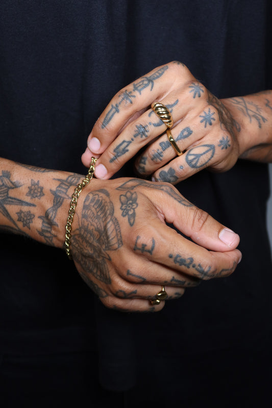 Pulseira Sway de Aço Inoxidável Dourado