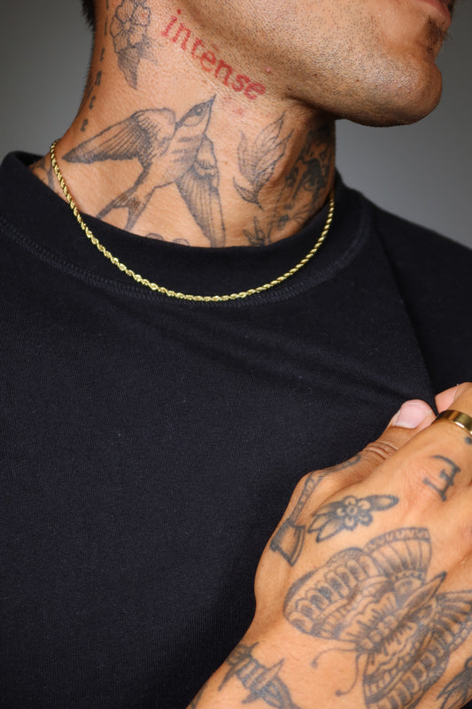 Colar Wave de Aço Inoxidável Dourado