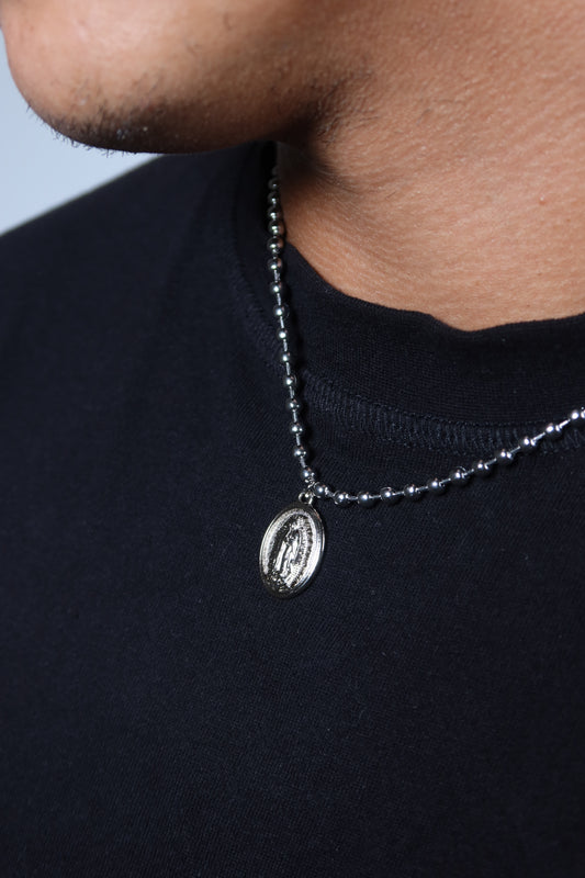 Colar Guadalupe de Aço Inoxidável