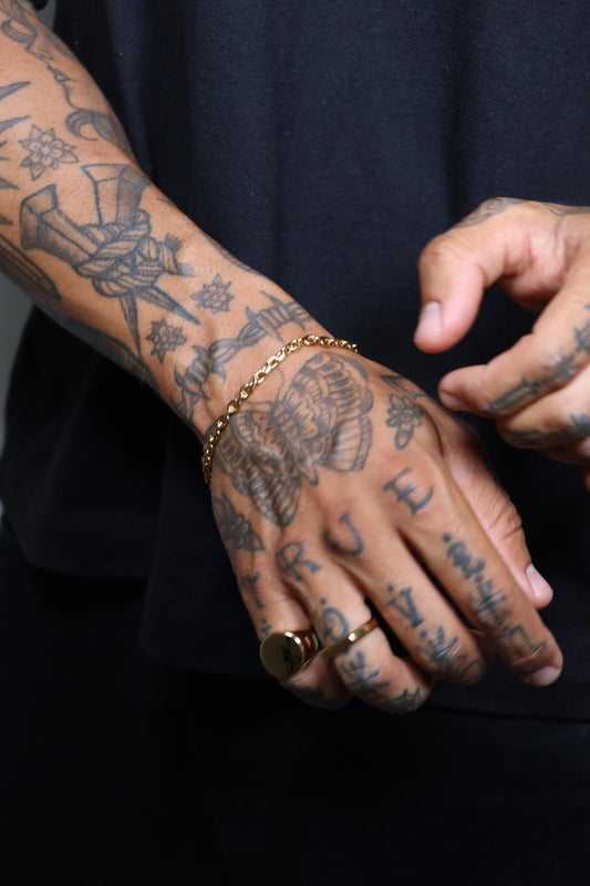 Pulseira Aeris de Aço Inoxidável Dourado