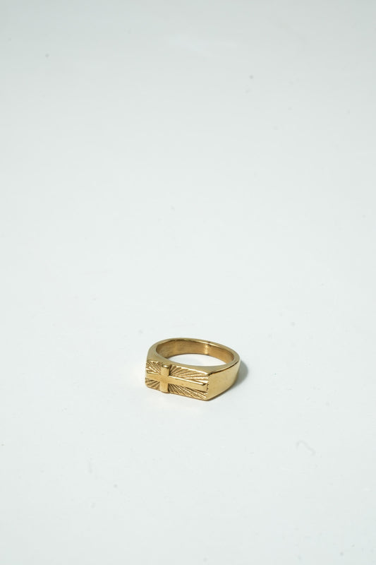 Anel Cross Dourado