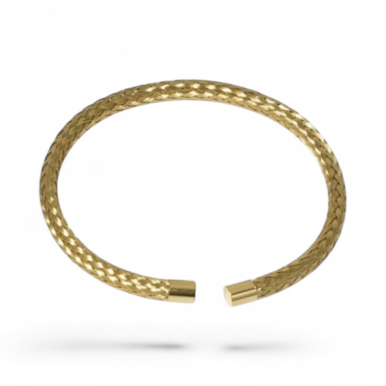 Bracelete Axle de Aço Inoxidável Dourado