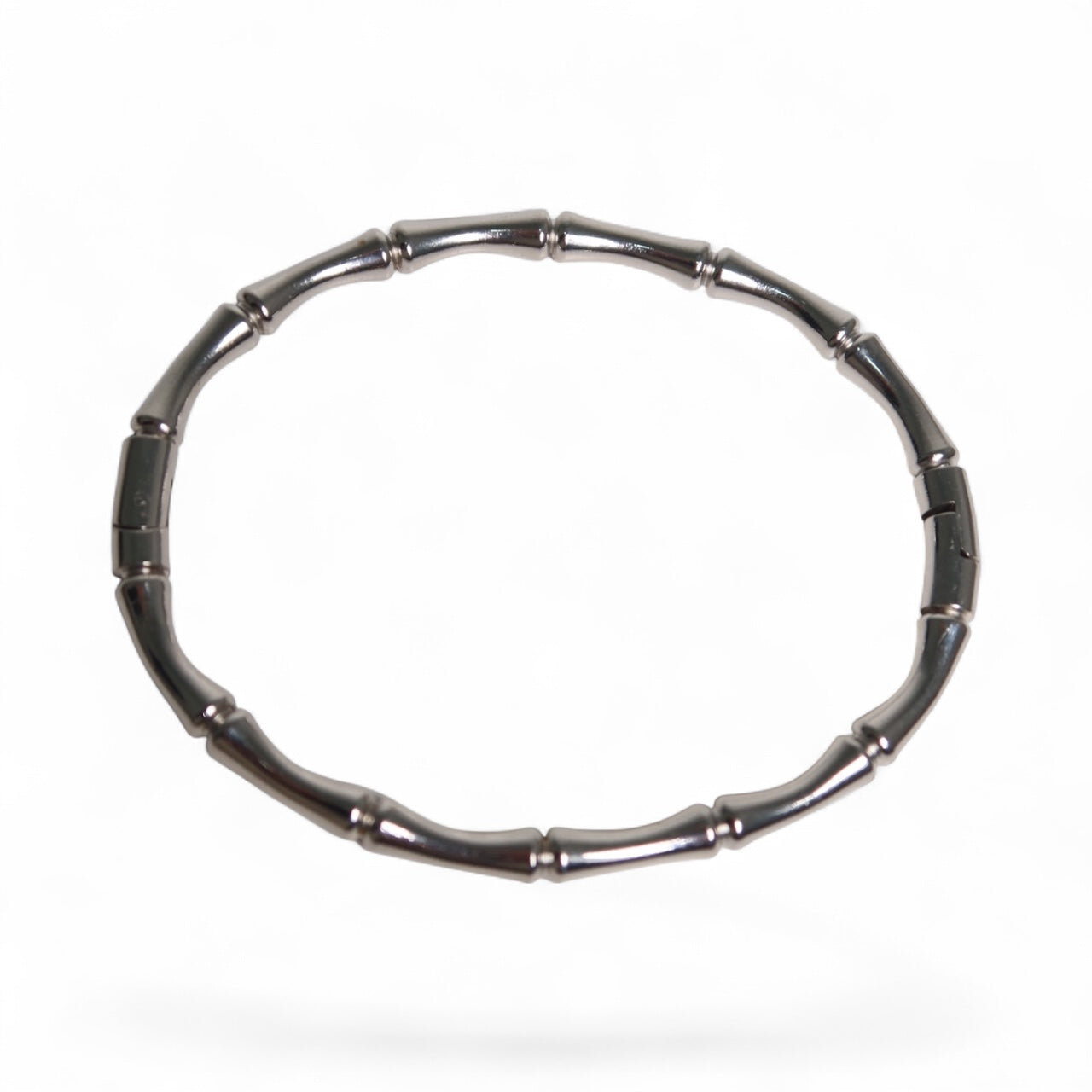 Bracelete Bamboo de Aço Inoxidável