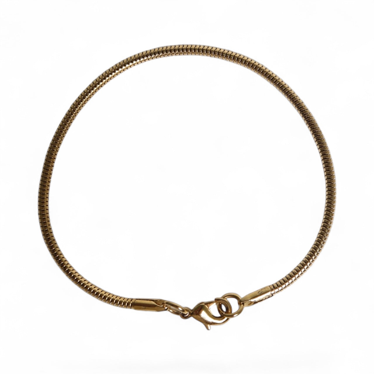 Pulseira Snake de Aço Inoxidável Dourado