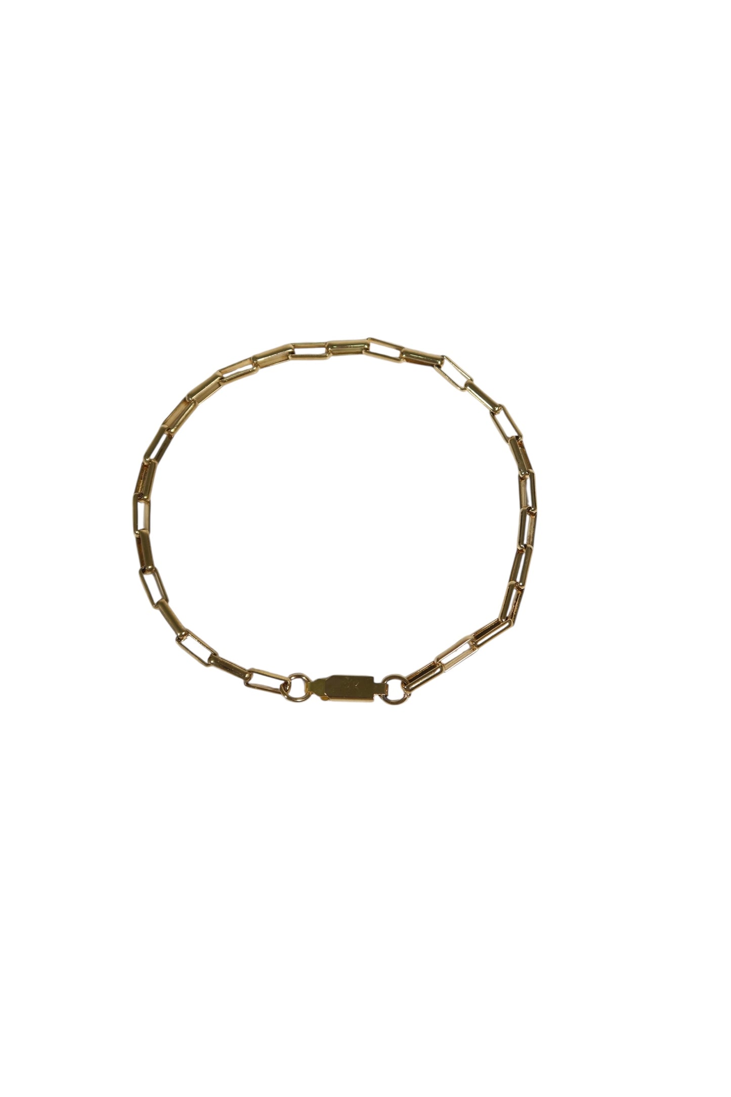 Pulseira Locked de Aço Inoxidável Dourado
