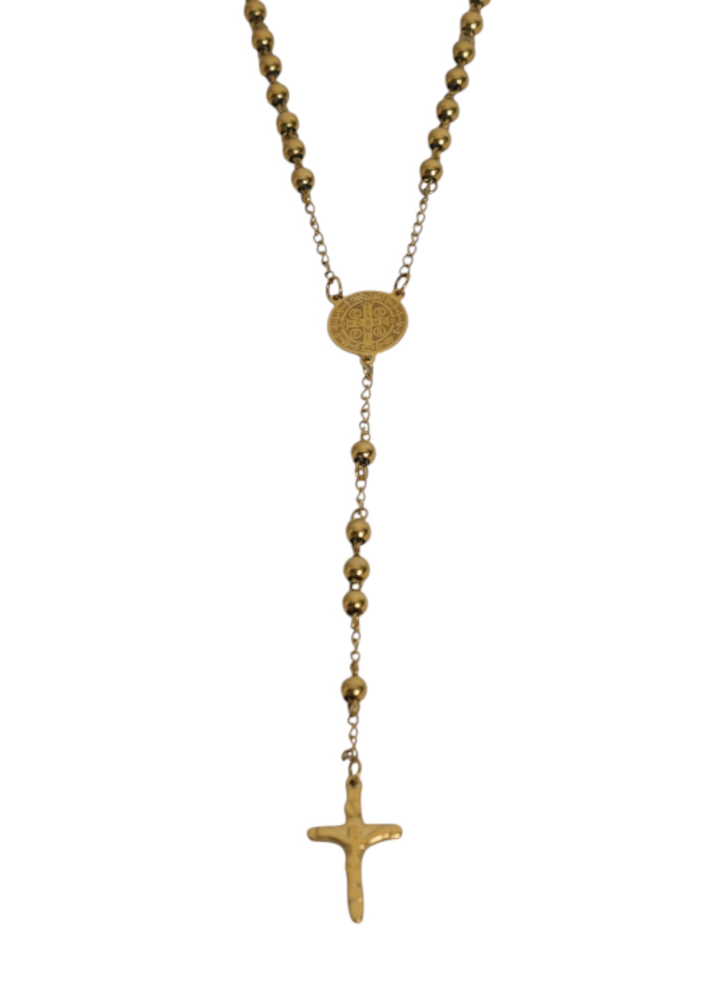 Colar Terço Dourado