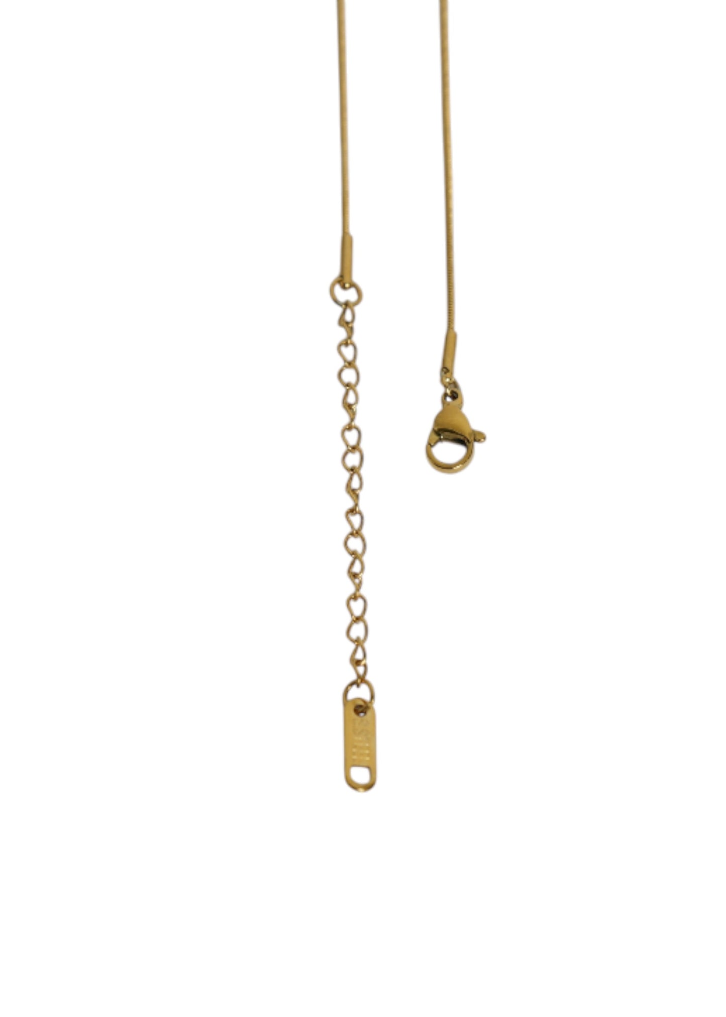 Colar Pedra Preta Dourado